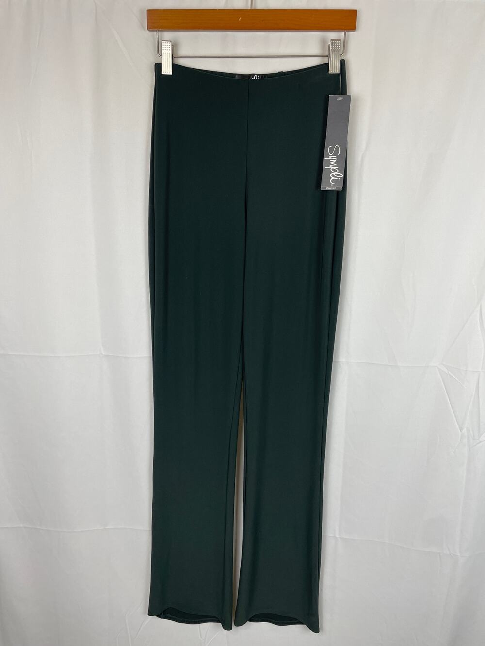 Sympli Canada Women's Boot Cut Trouser Pant Juniper Green 2784 Size 4